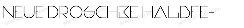 Neue Droschke Halbfe字体转换